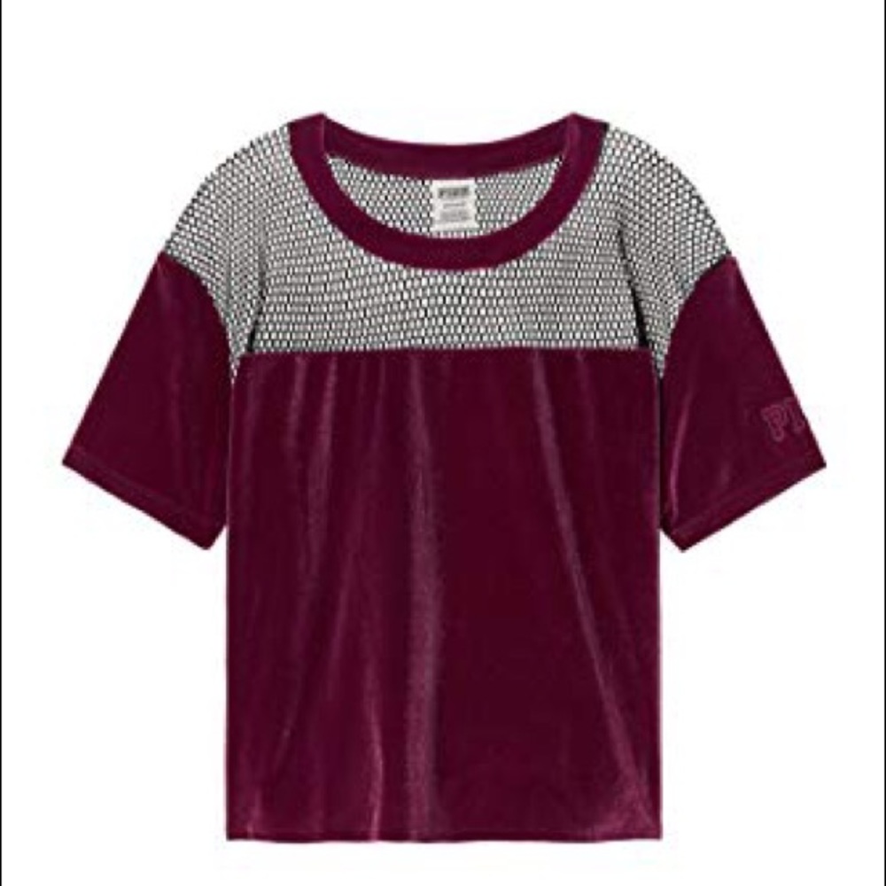 Vs pink velvet tee
